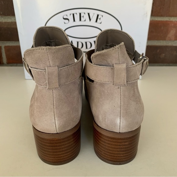 Steve Madden Womens Defiant Grey Suede Pointed Toe Ankle Boots Size US 9 M - Picture 10 of 11